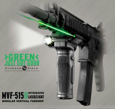 Mod Vert Foregrip Lasr-lgt Grn