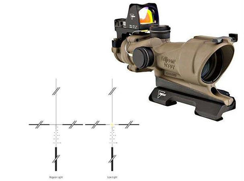Acog 4x32 Fde Blk-amber 5.56mm